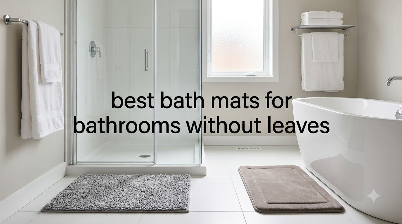 best bath mats for bathrooms without leaves