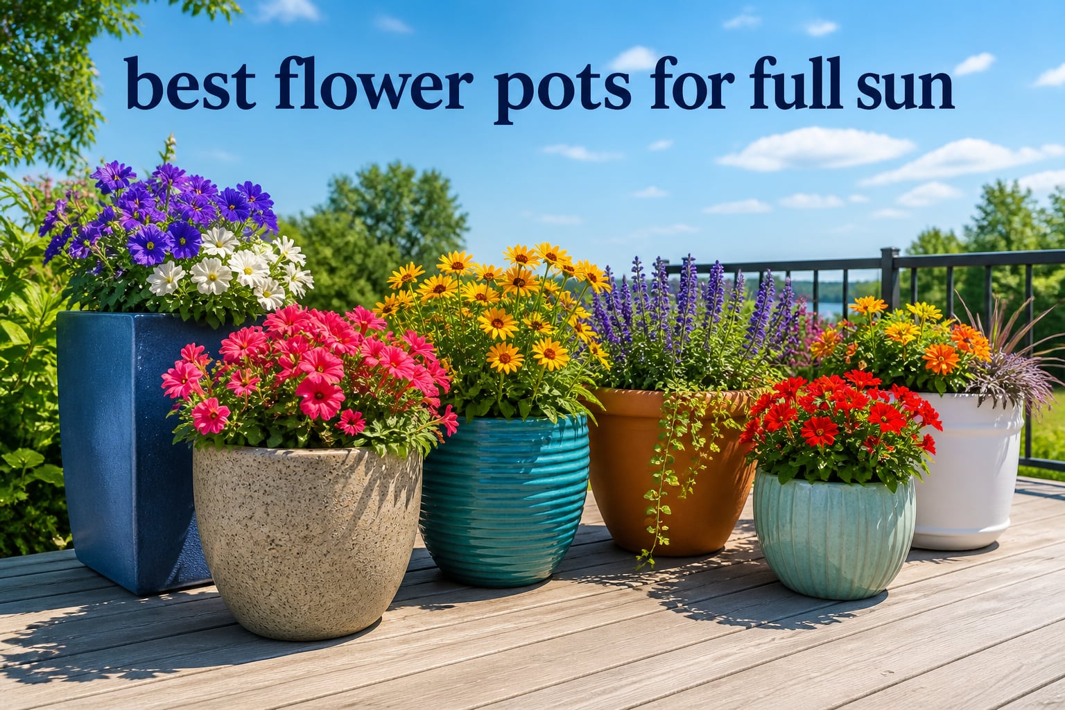 best flower pots for full sun