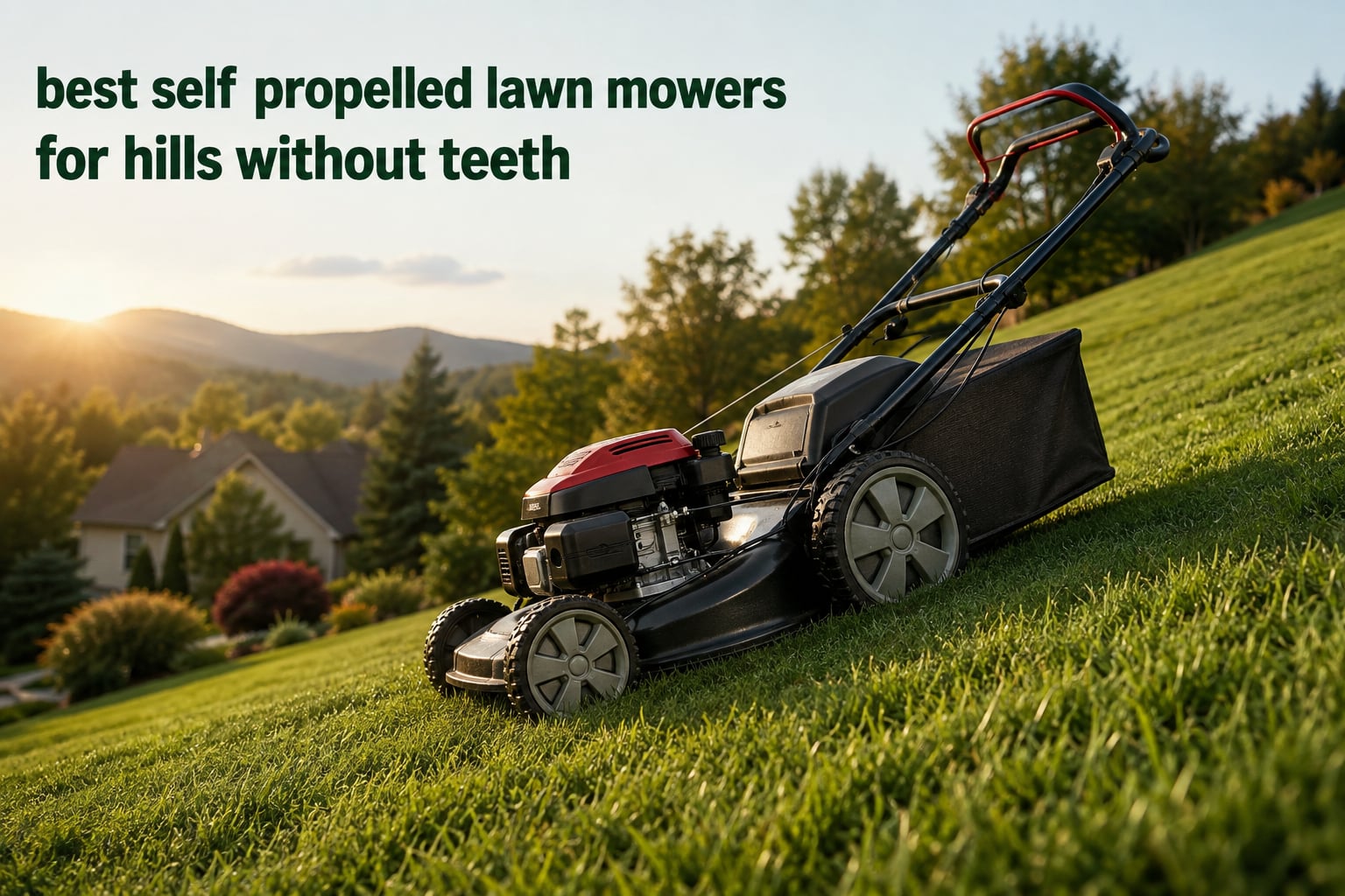best self propelled lawn mowers for hills without teeth