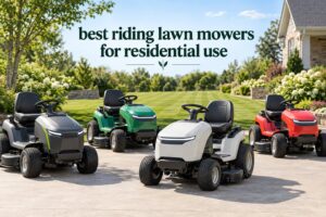 best riding lawn mowers for residential use