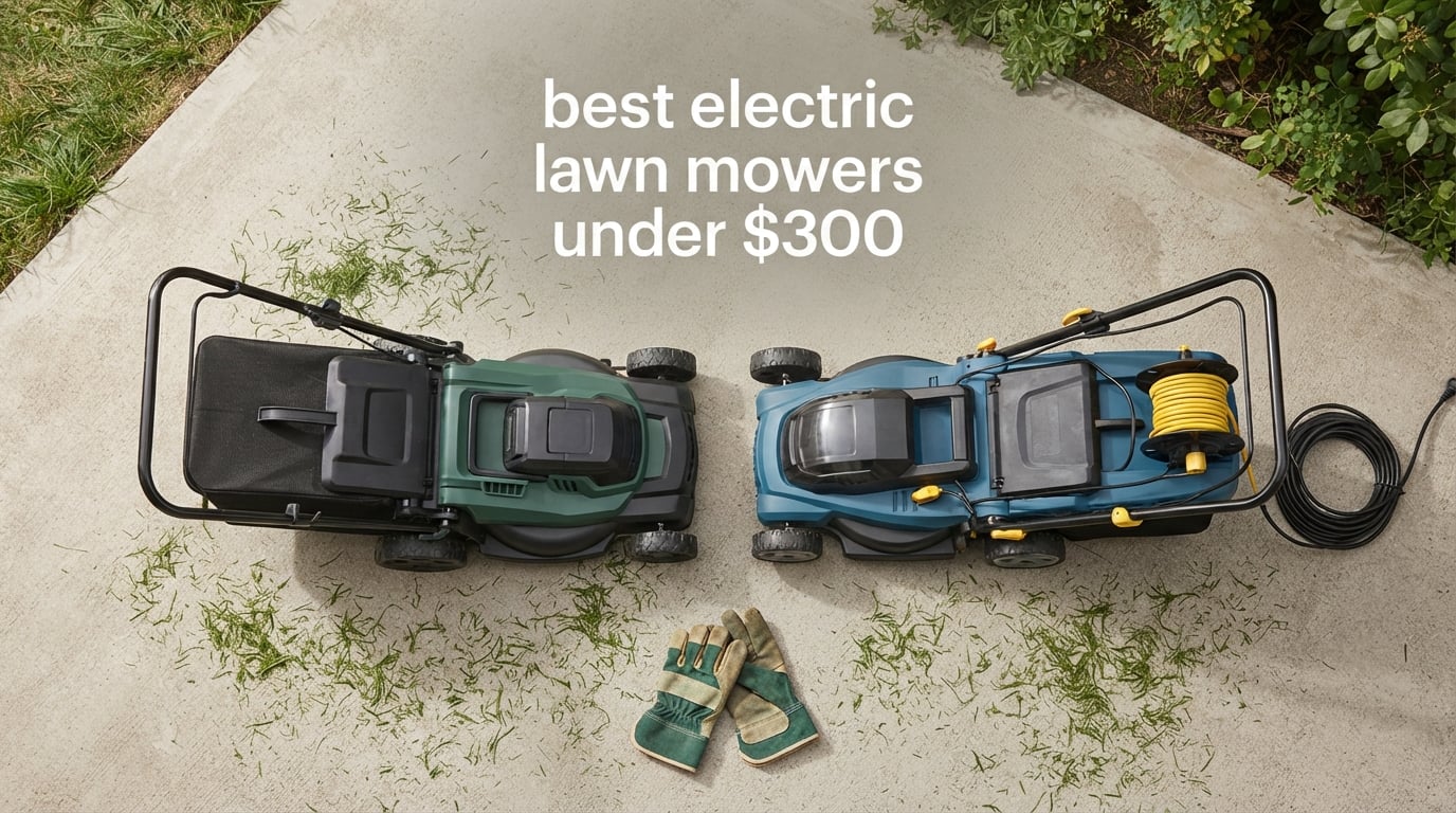 best electric lawn mowers under $300