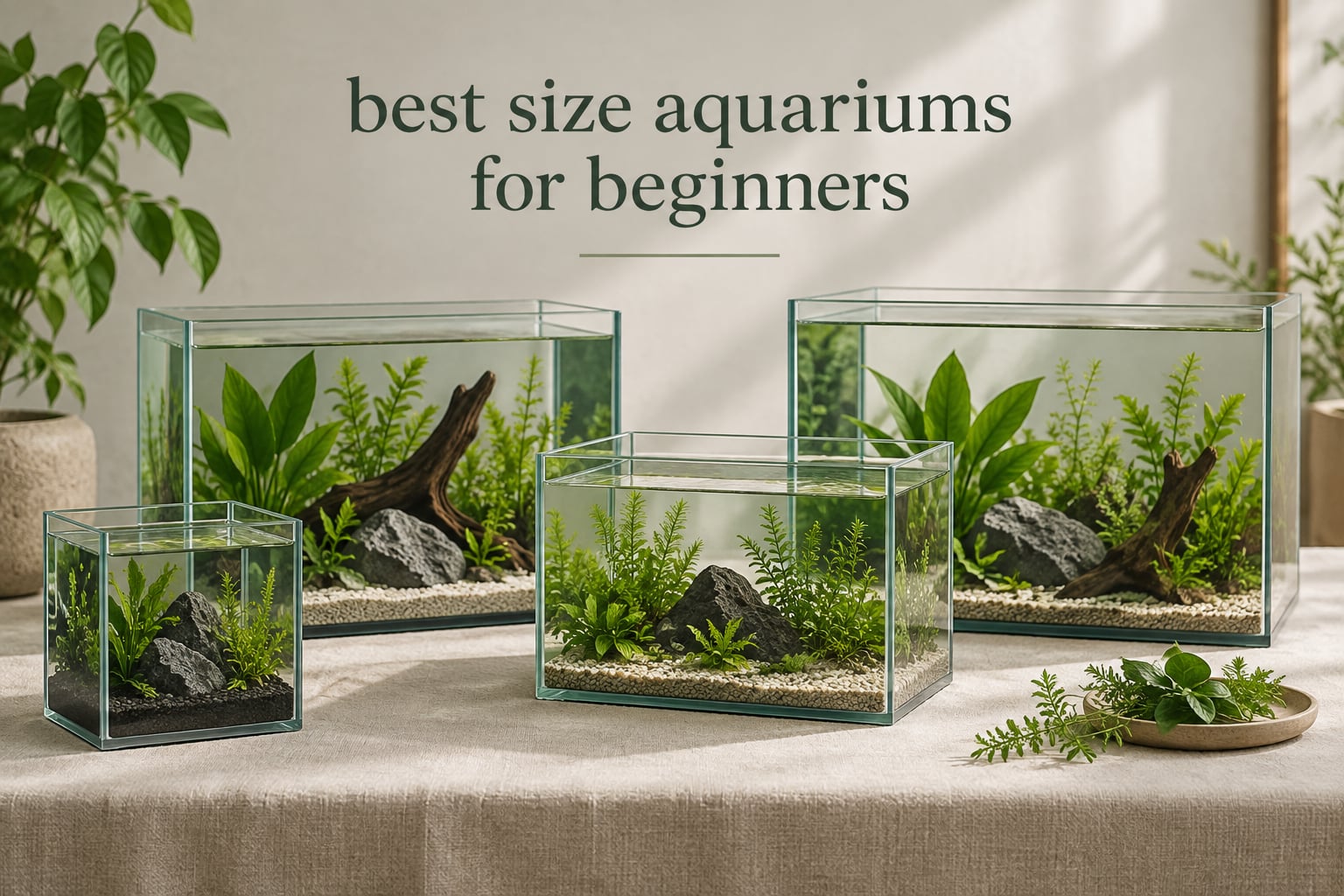 best size aquariums for beginners