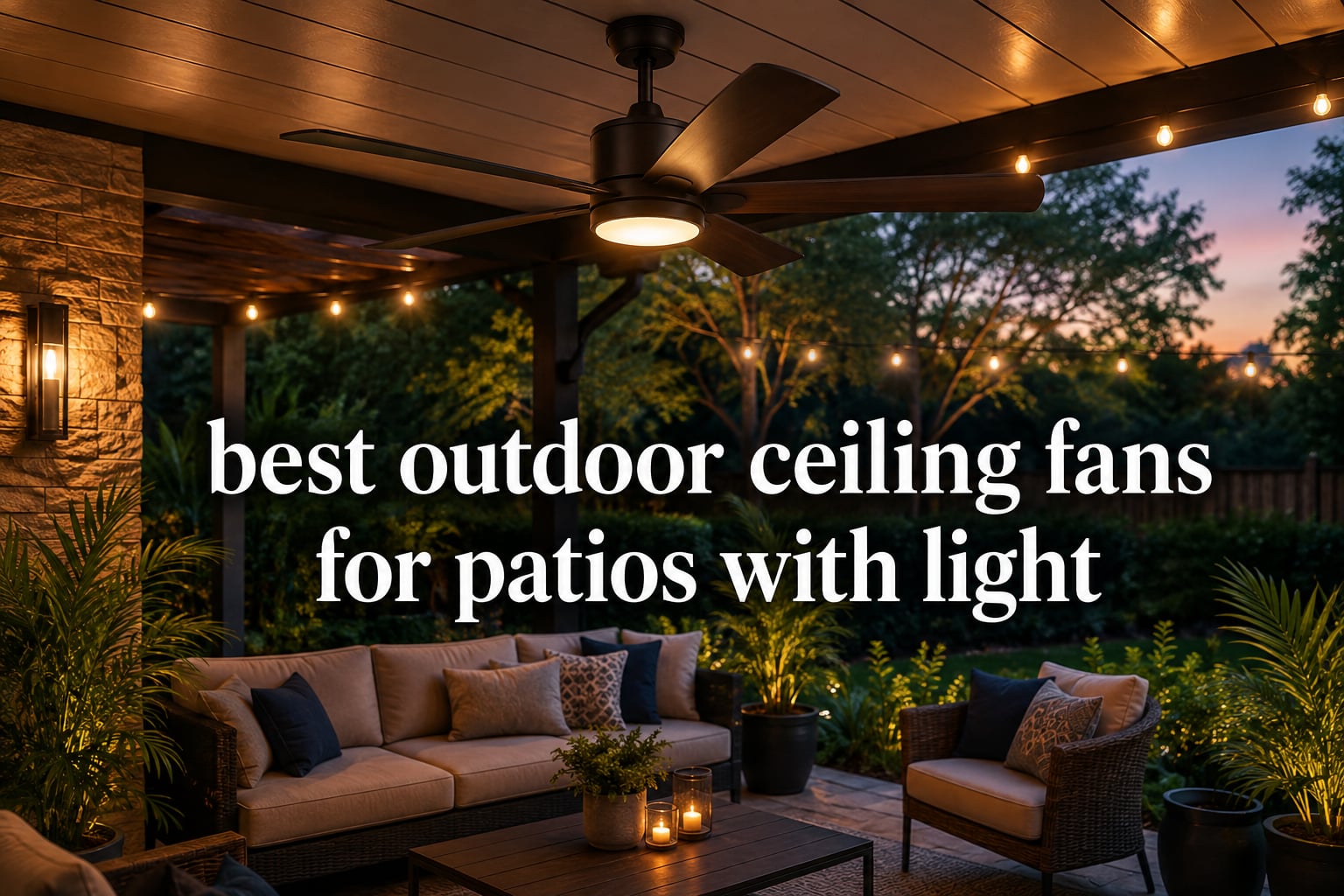 best outdoor ceiling fans for patios with light