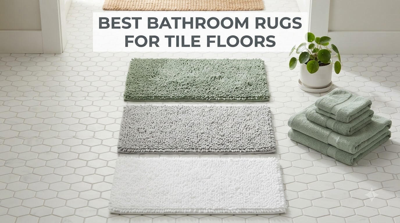 best bathroom rugs for tile floors