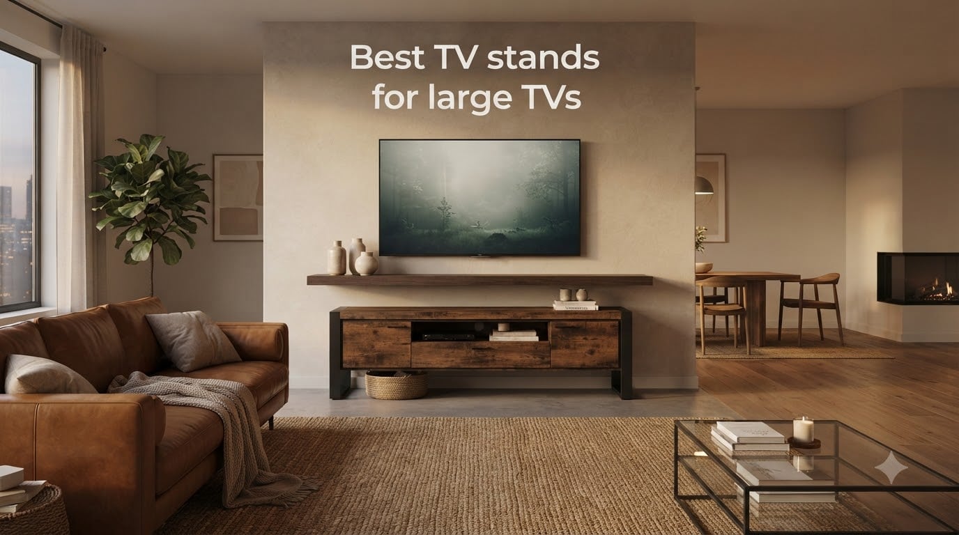 Best TV stands for large TVs