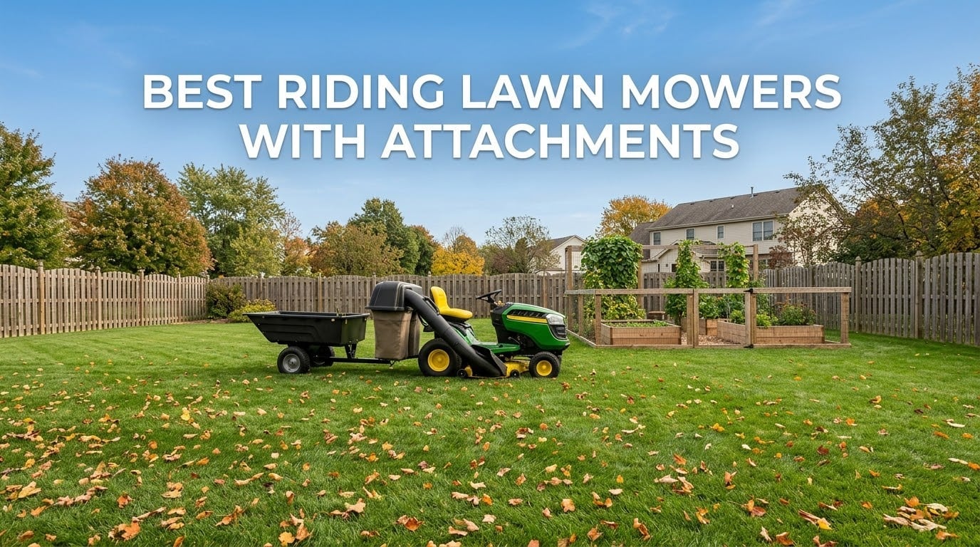 best riding lawn mowers with attachments