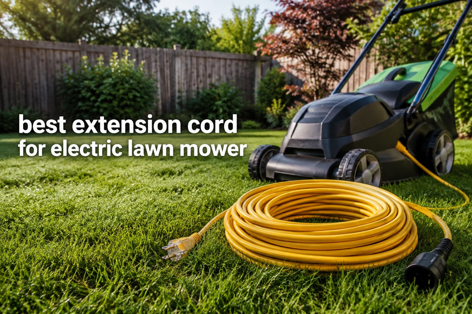best extension cord for electric lawn mower