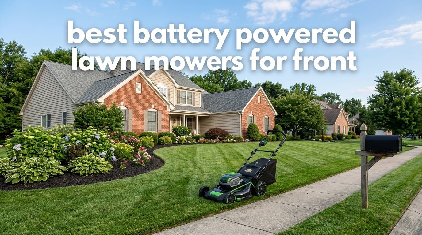 best battery powered lawn mowers for front