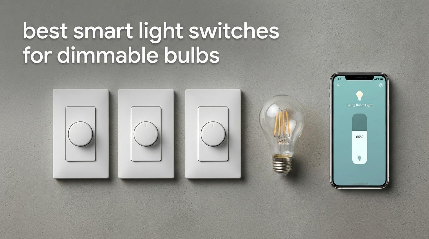 best smart light switches for dimmable bulbs