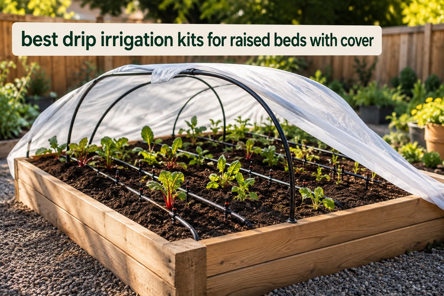 best drip irrigation kits for raised beds with cover