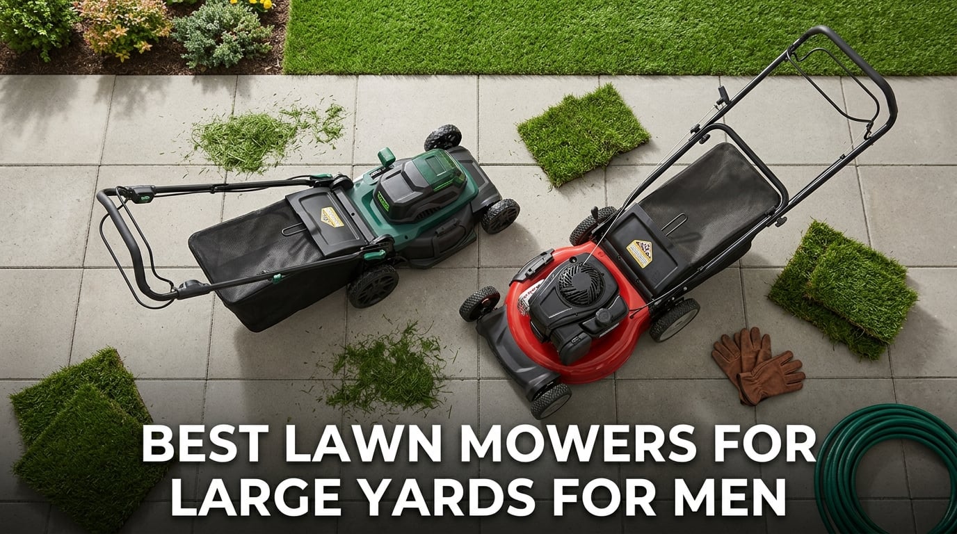 best lawn mowers for large yards for men