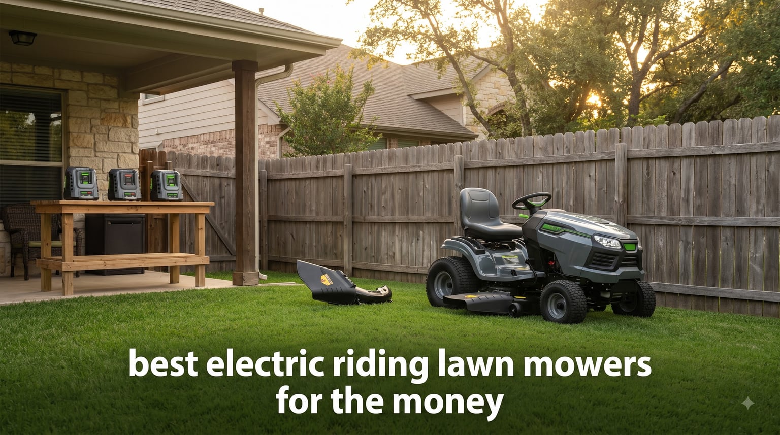 best electric riding lawn mowers for the money