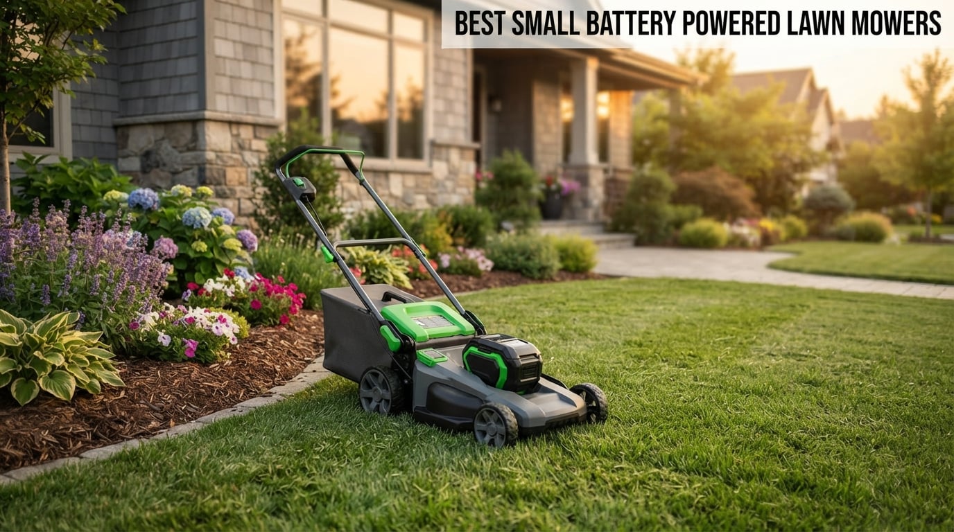 best small battery powered lawn mowers