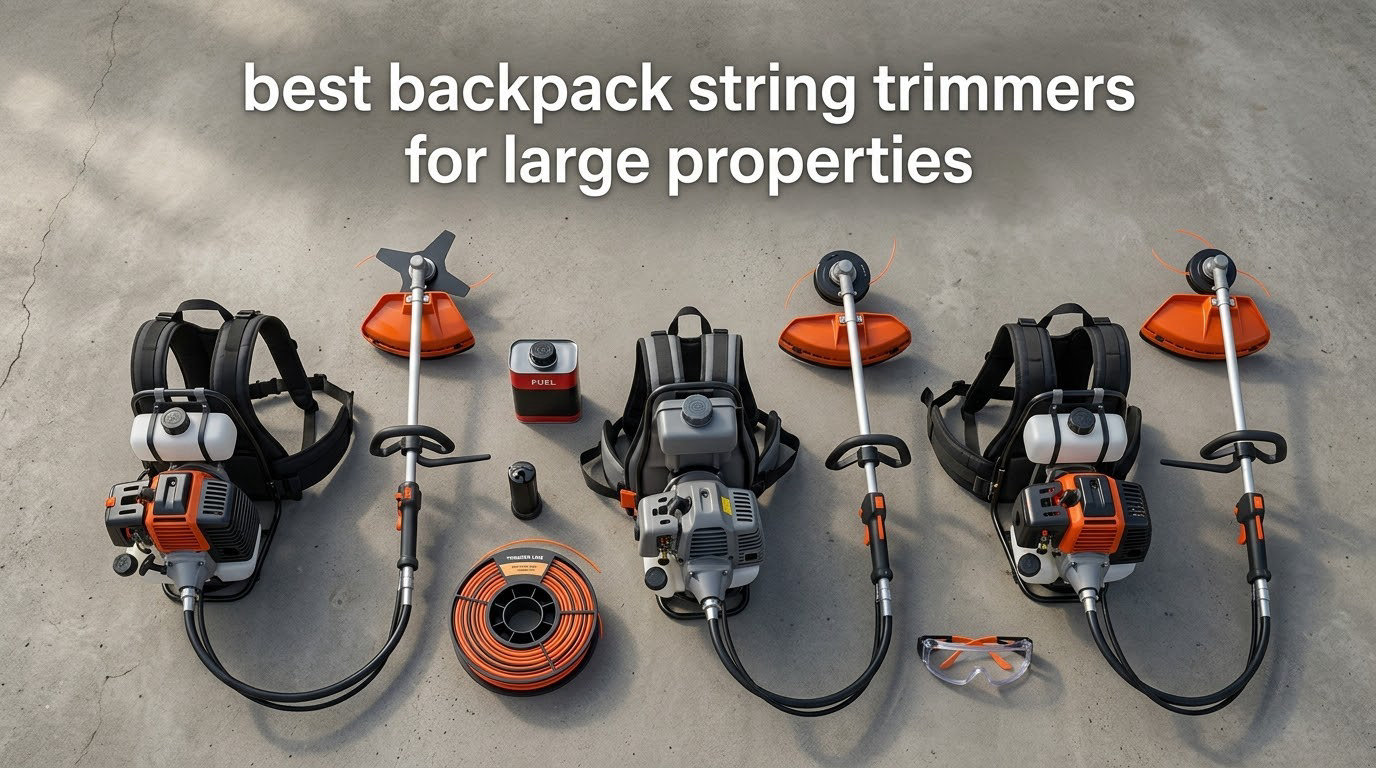 best backpack string trimmers for large properties