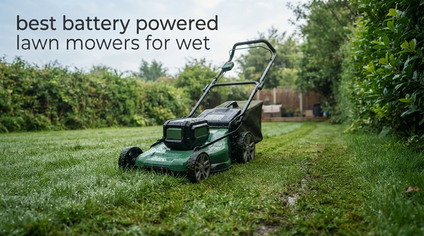 best battery powered lawn mowers for wet