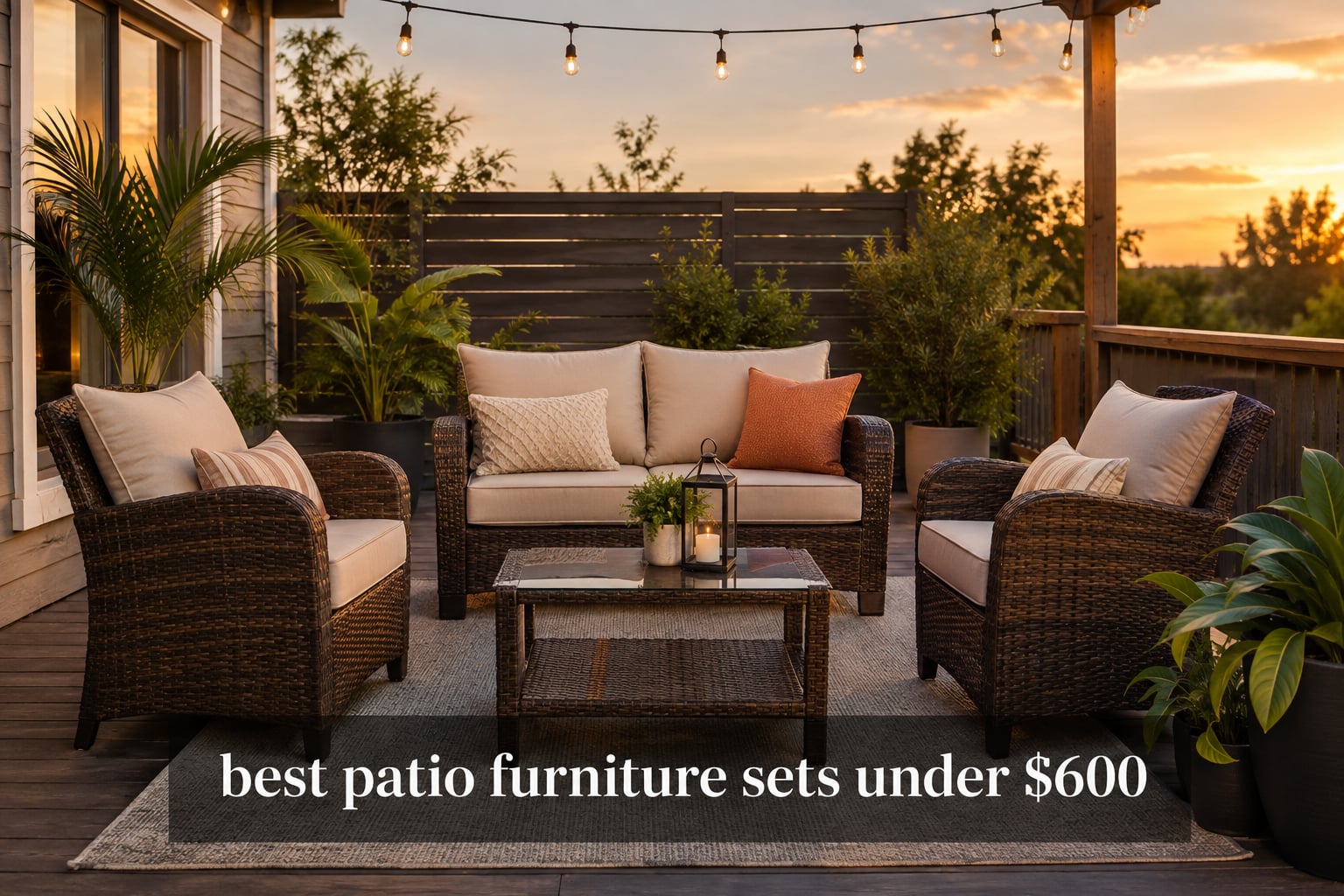 best patio furniture sets under $600
