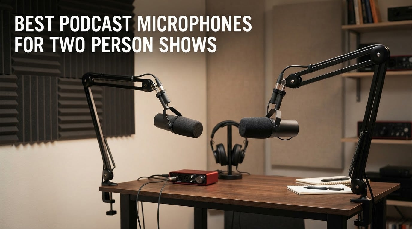 best podcast microphones for two person shows