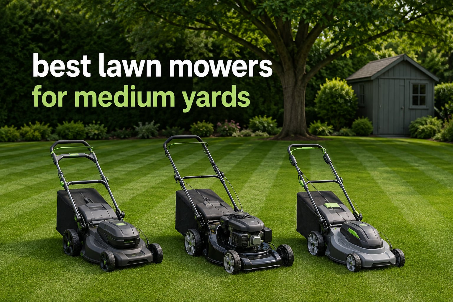 best lawn mowers for medium yards