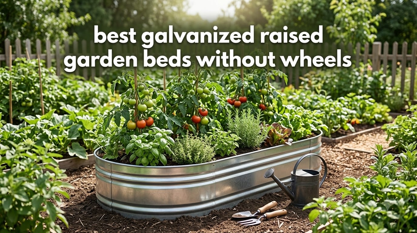 best galvanized raised garden beds without wheels
