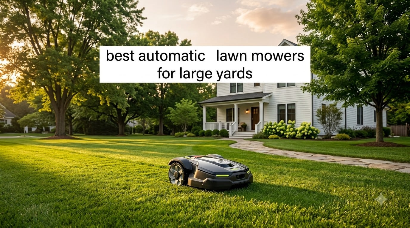 best automatic lawn mowers for large yards