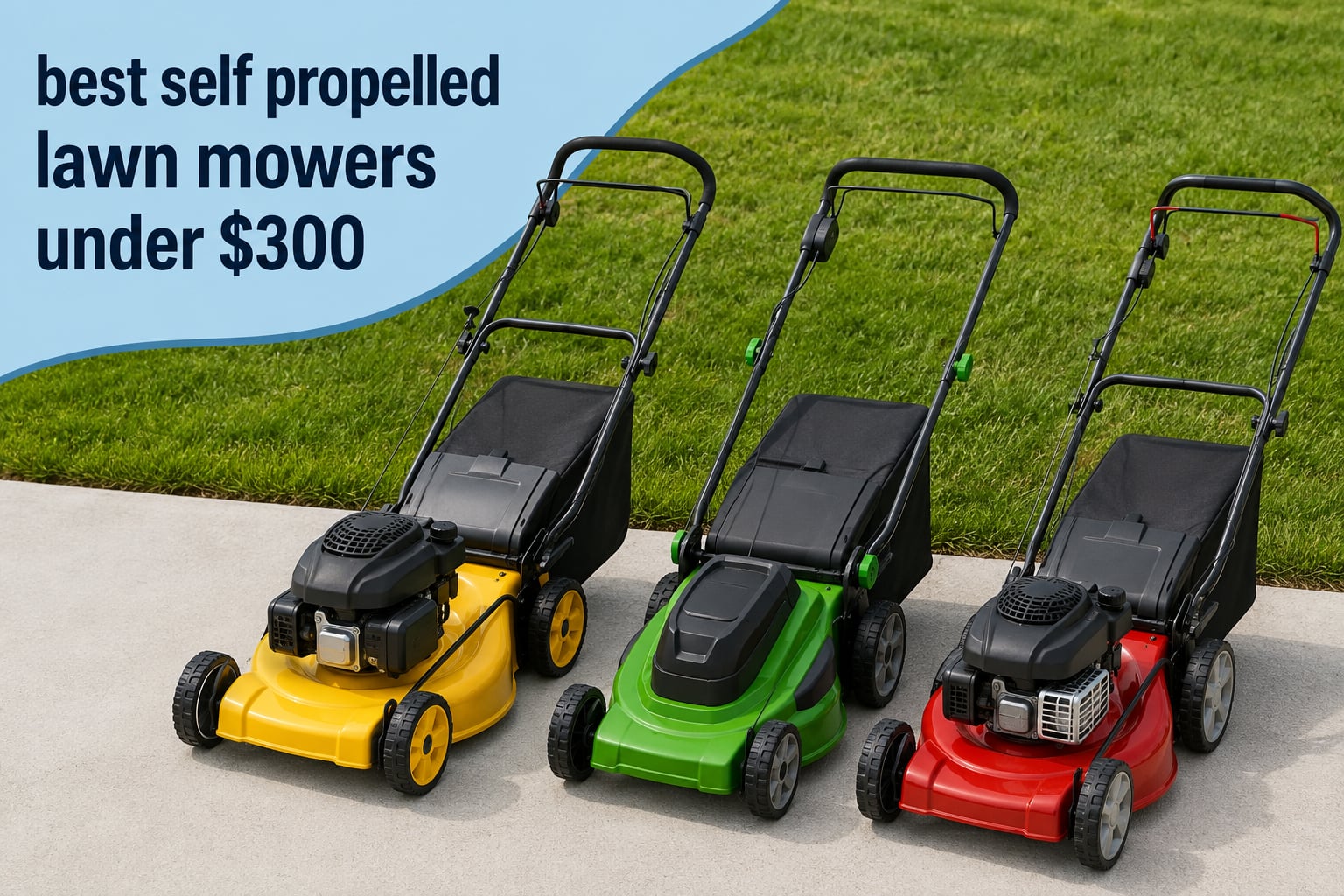 best self propelled lawn mowers under $300