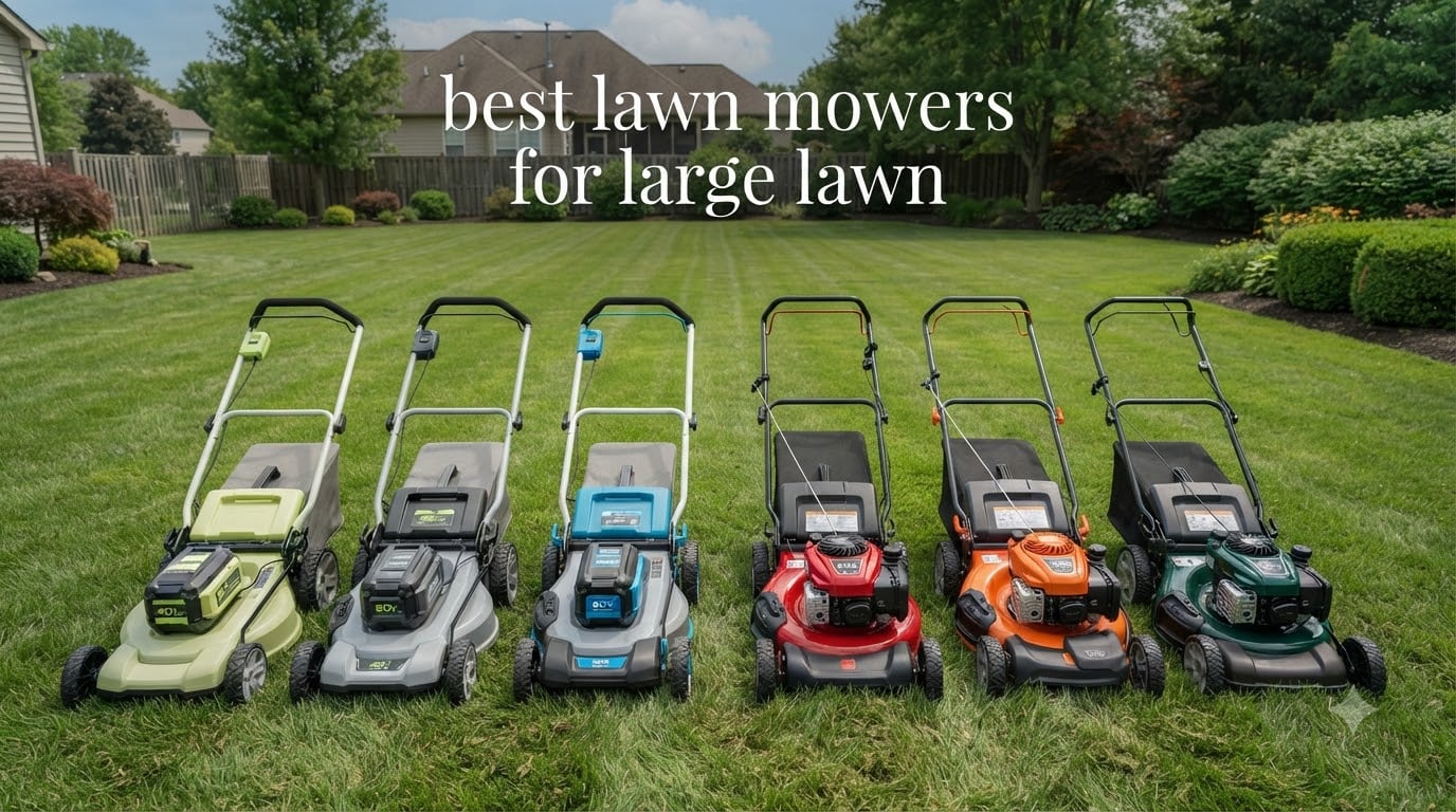 best lawn mowers for large lawn