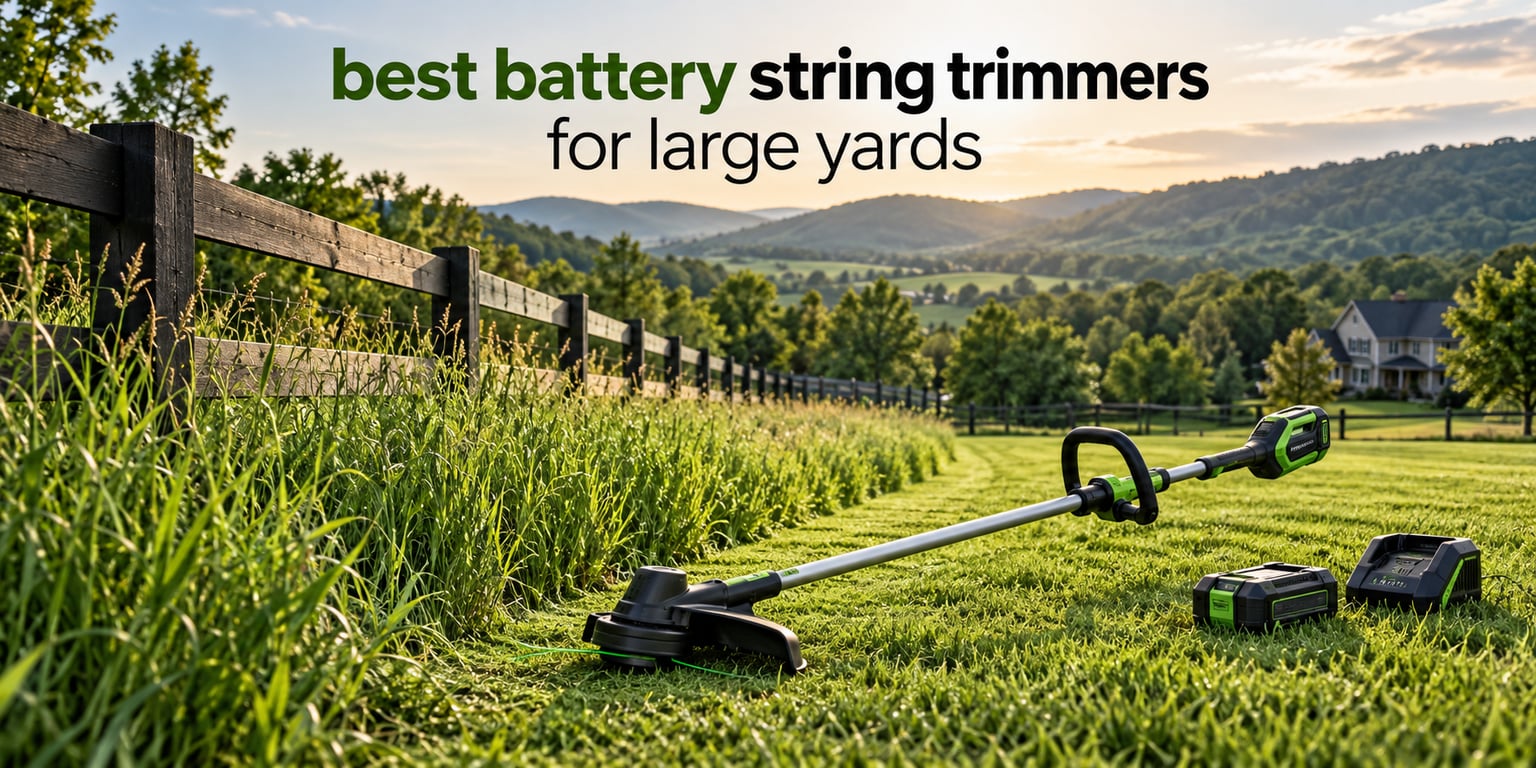best battery string trimmers for large yards