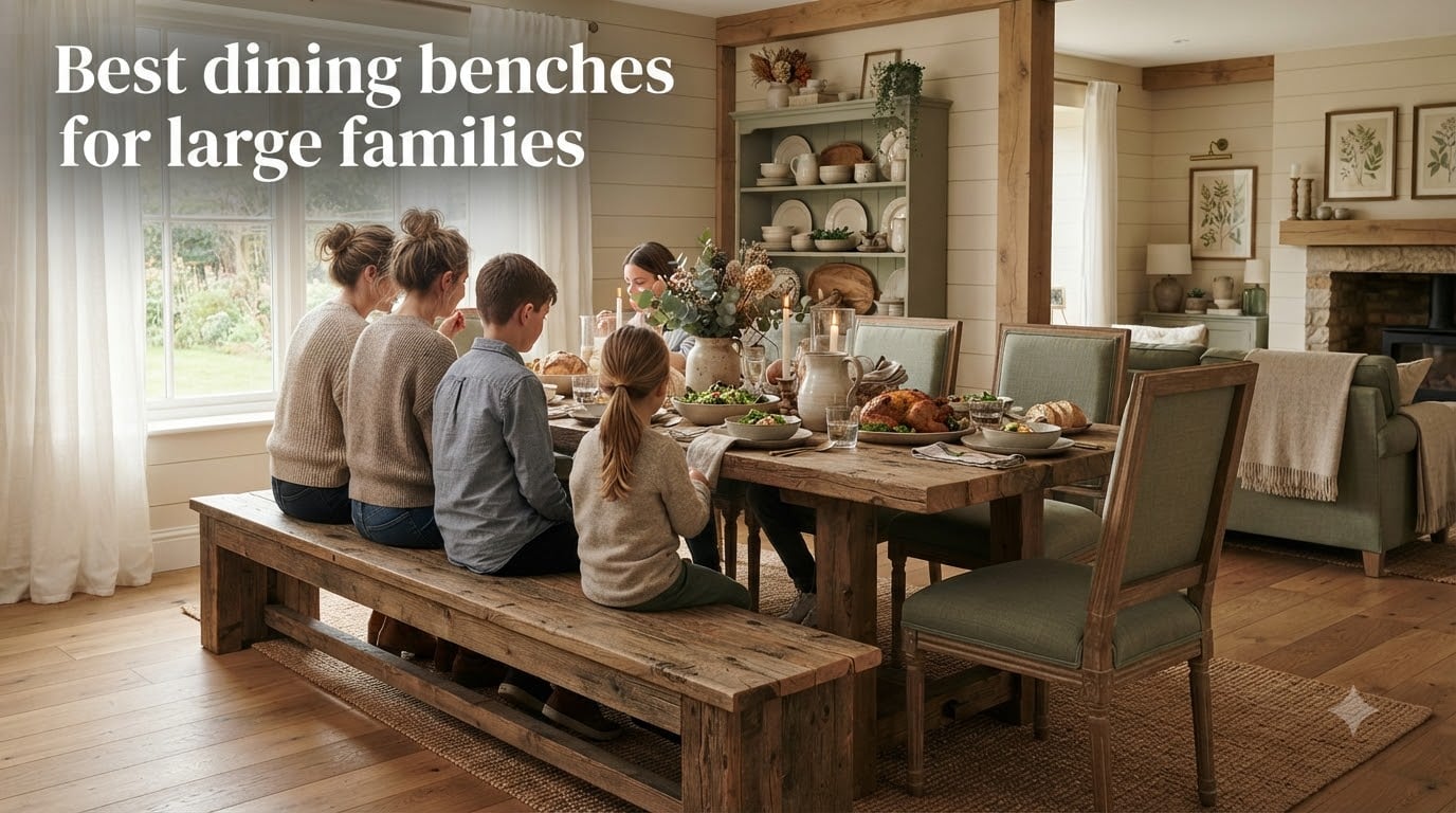 Best dining benches for large families