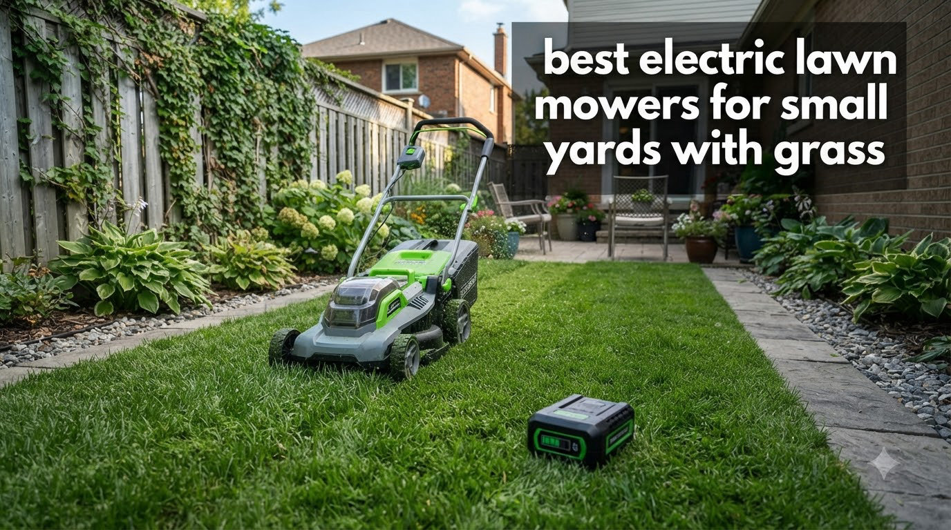 best electric lawn mowers for small yards with grass