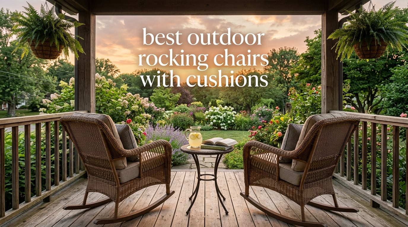 best outdoor rocking chairs with cushions