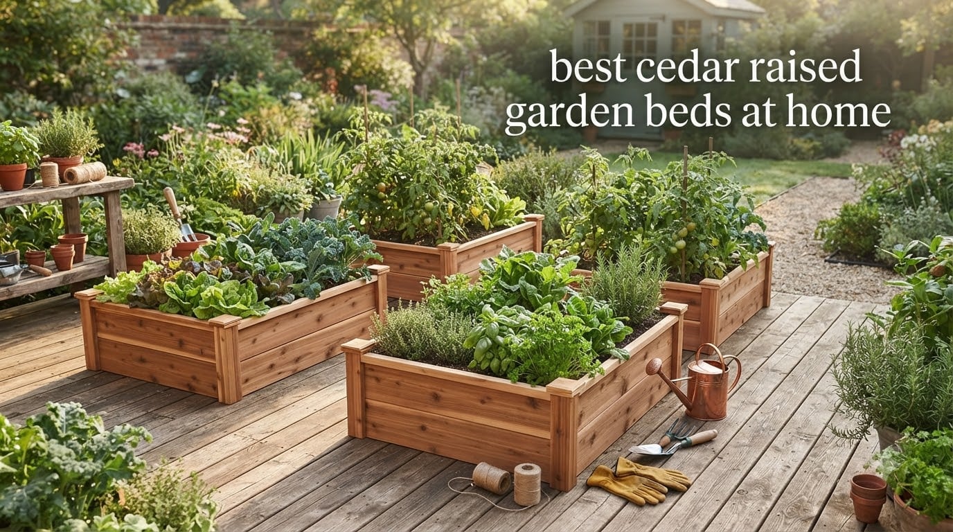 best cedar raised garden beds at home