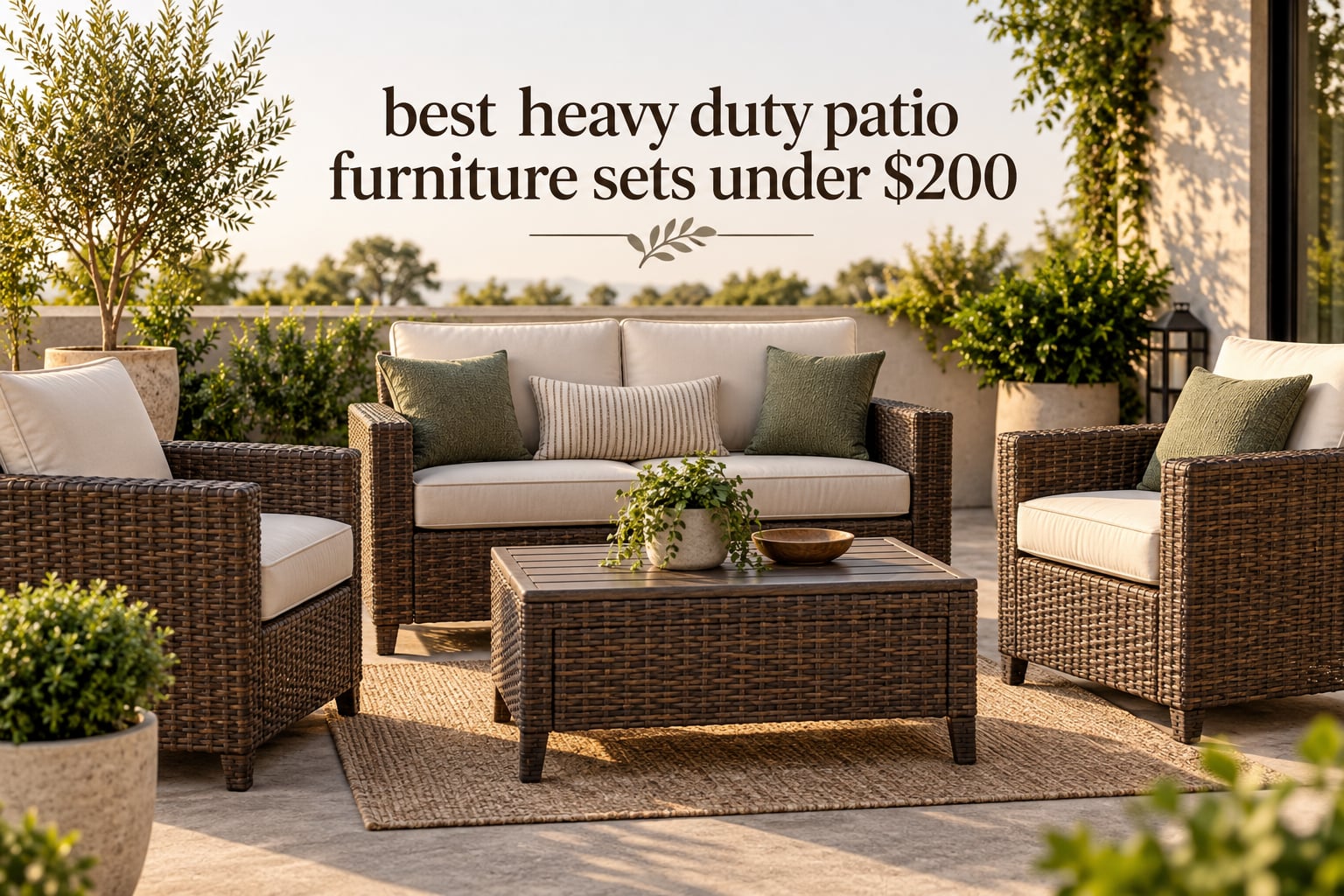 best heavy duty patio furniture sets under $200