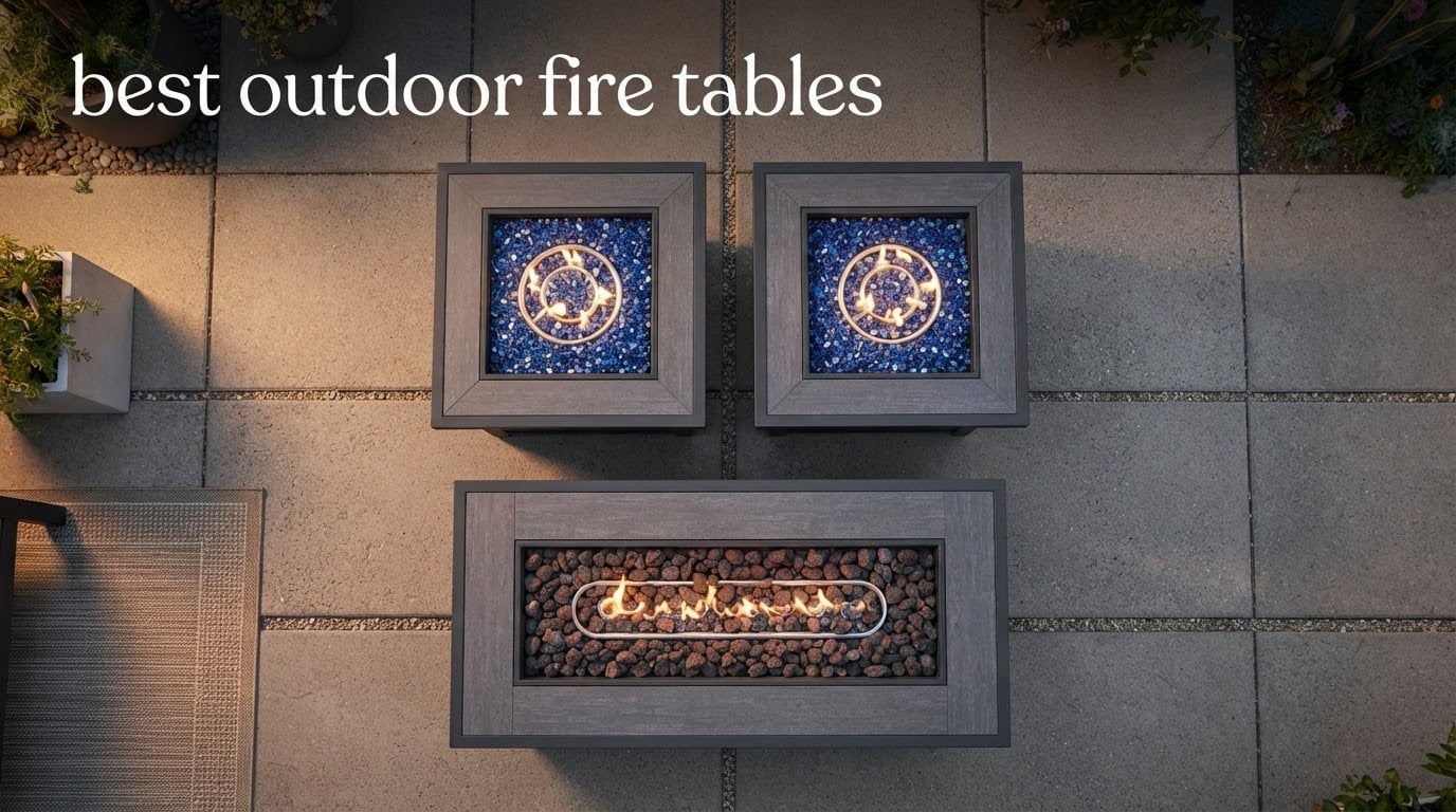 best outdoor fire tables