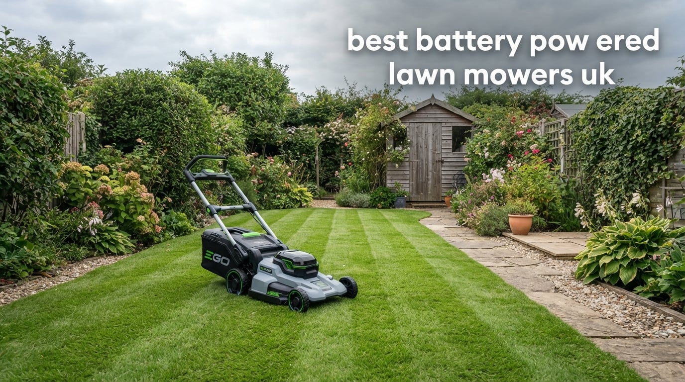 best battery powered lawn mowers uk