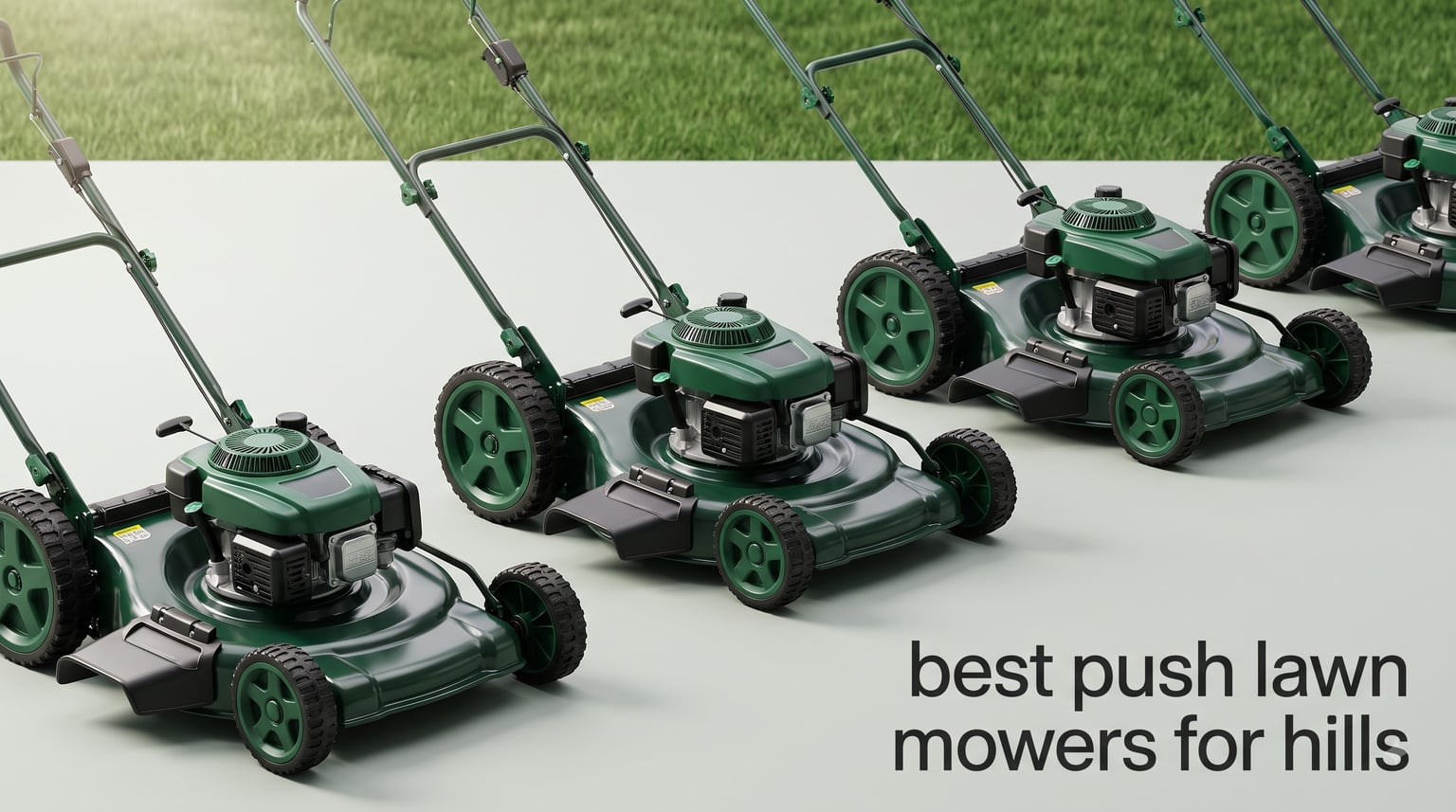 best push lawn mowers for hills