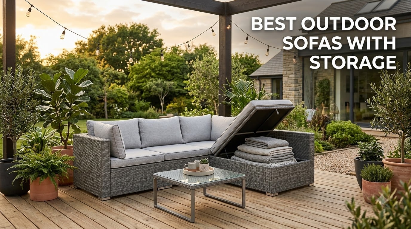 best outdoor sofas with storage