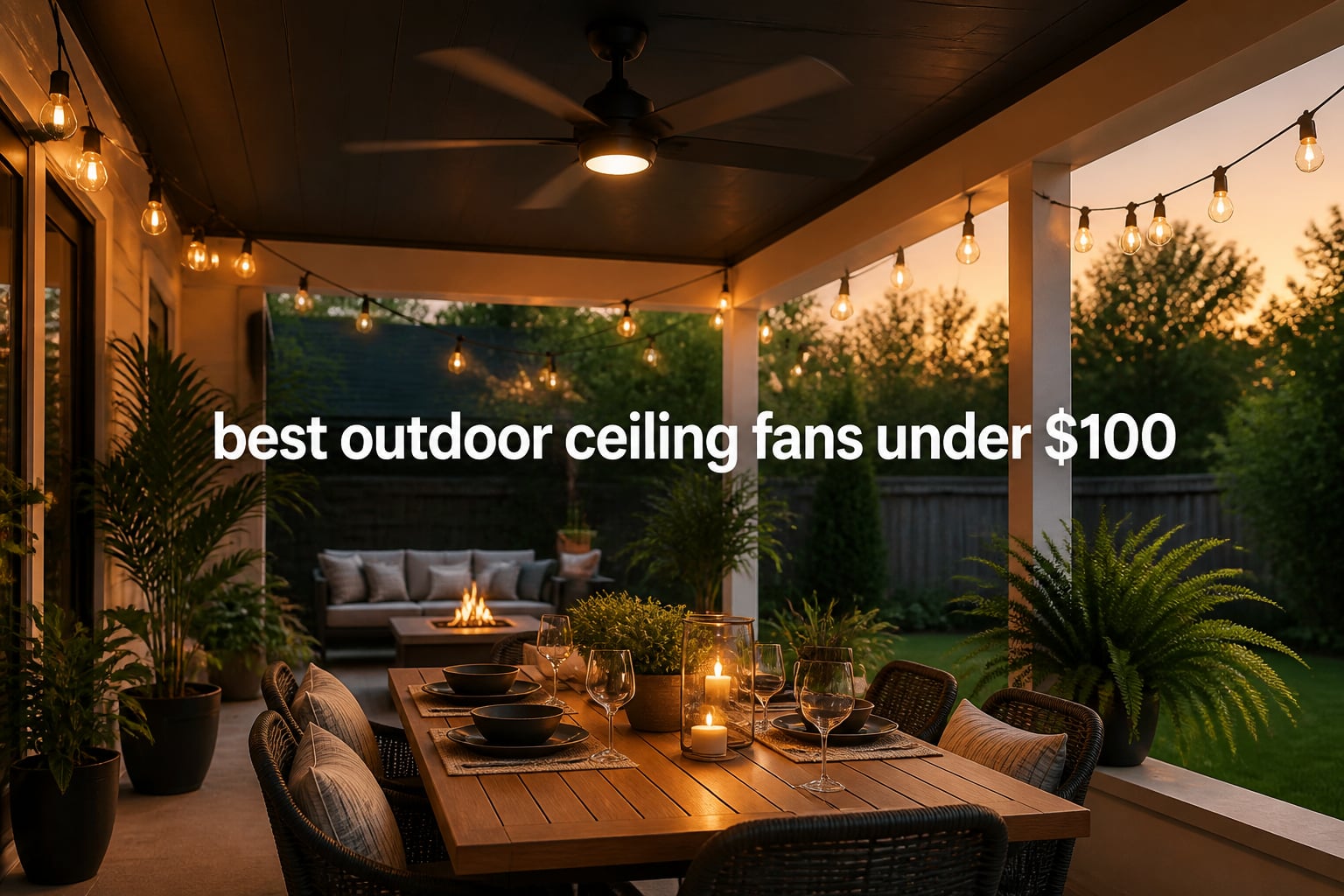 best outdoor ceiling fans under $100
