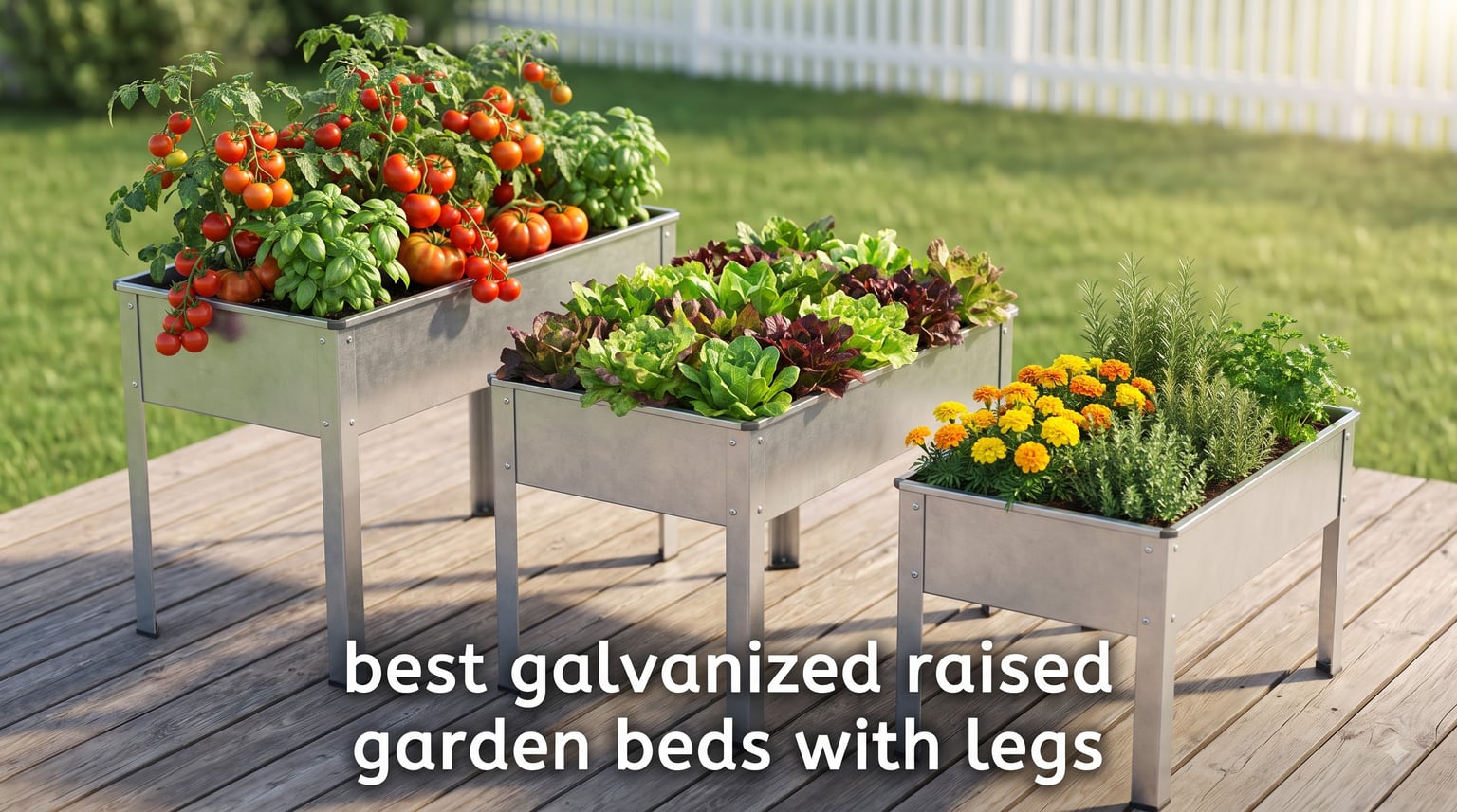 best galvanized raised garden beds with legs
