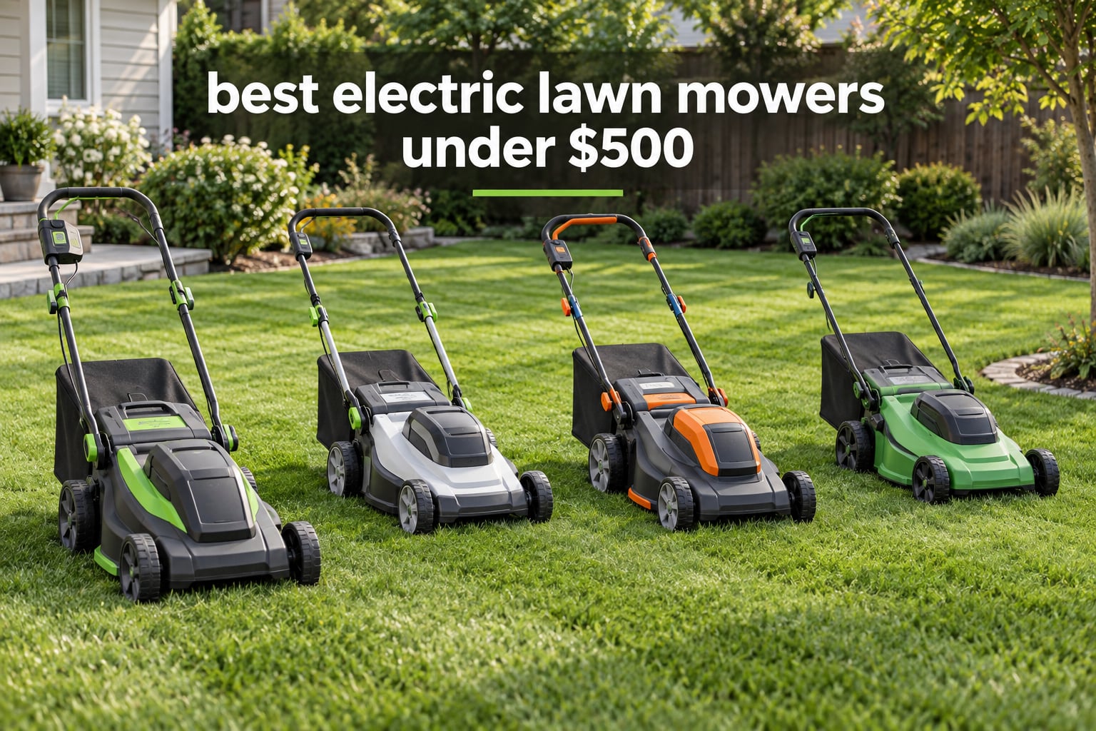 best electric lawn mowers under $500