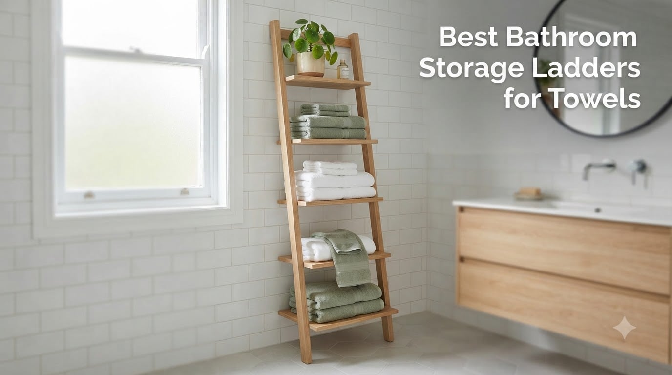 Best Bathroom Storage Ladders for Towels