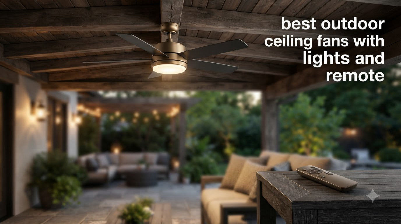 best outdoor ceiling fans with lights and remote