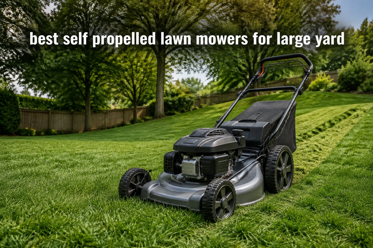 best self propelled lawn mowers for large yard