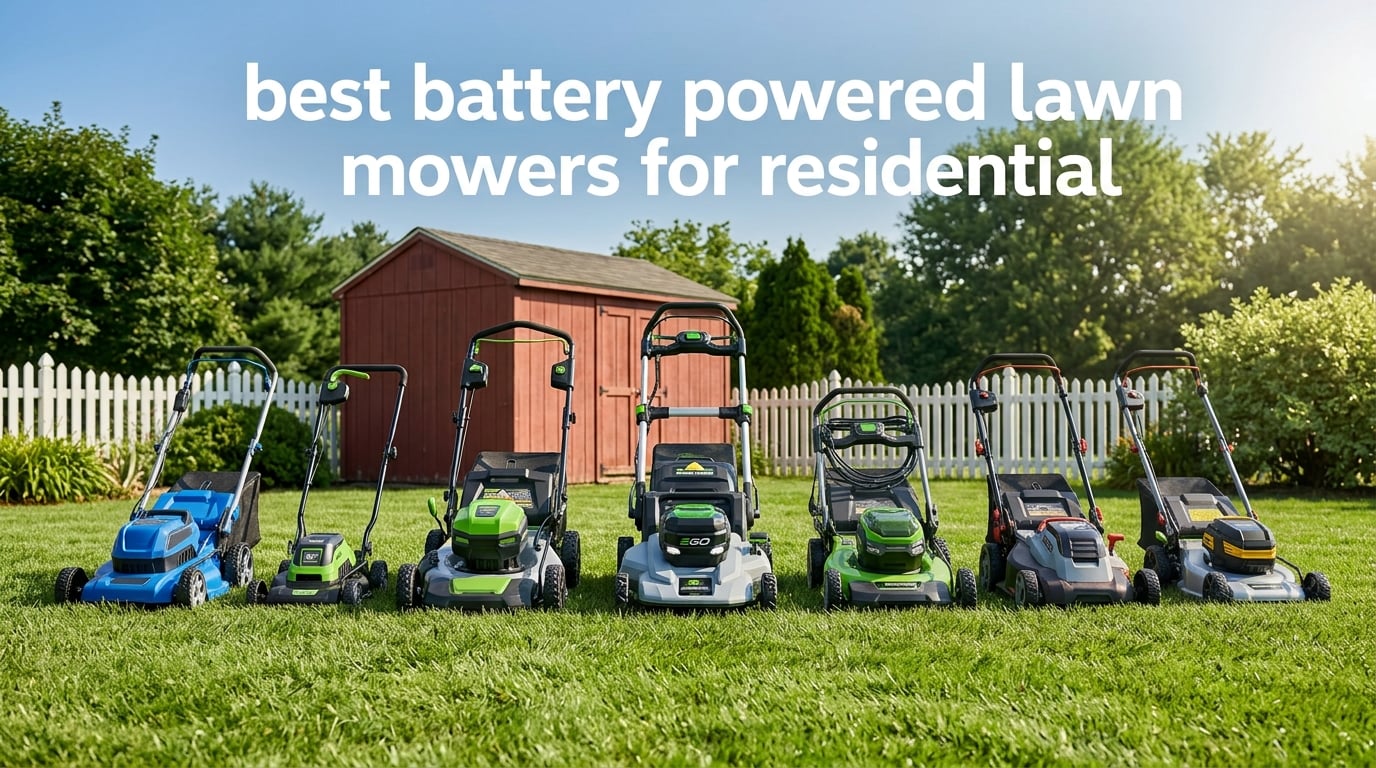 best battery powered lawn mowers for residential