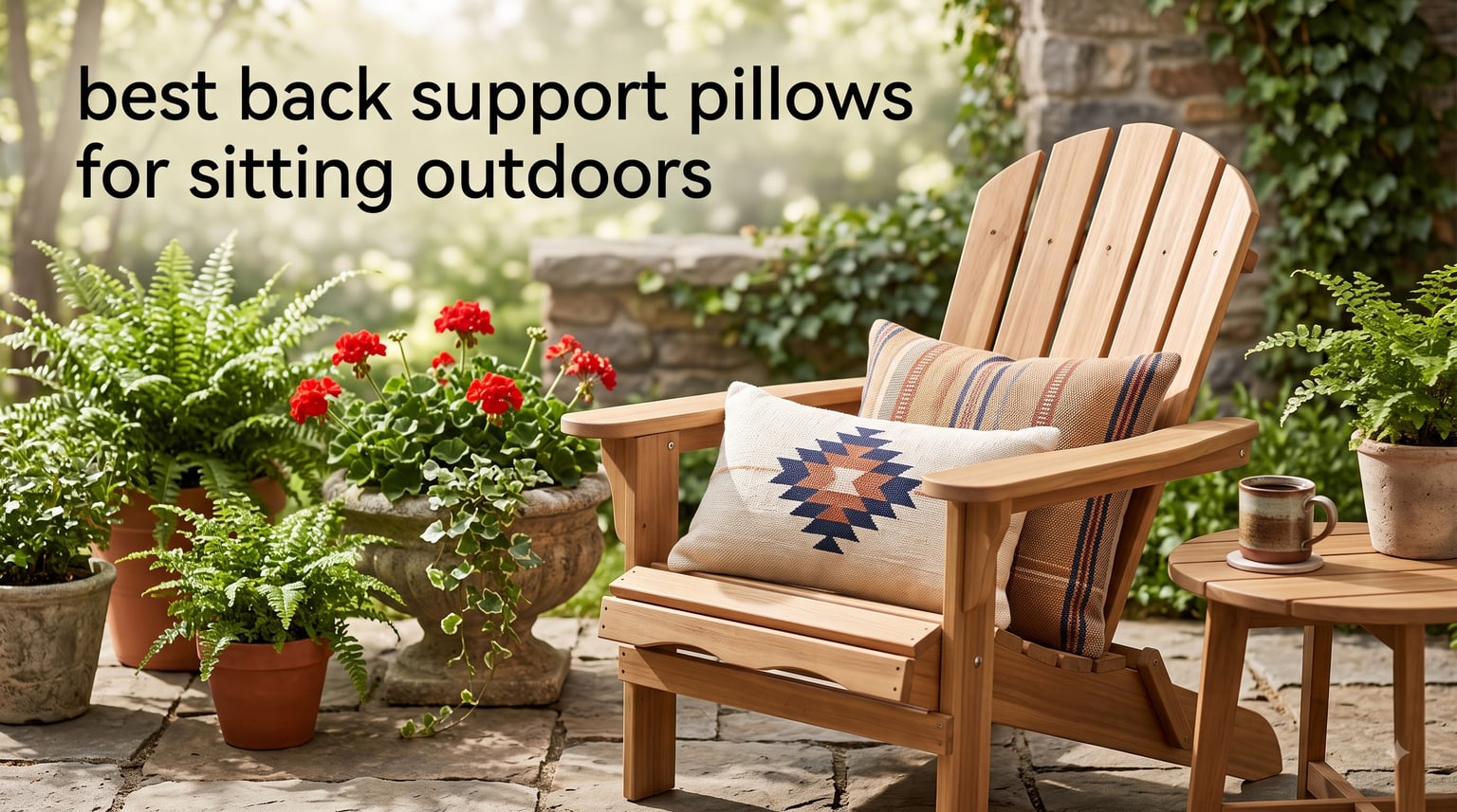 best back support pillows for sitting outdoors