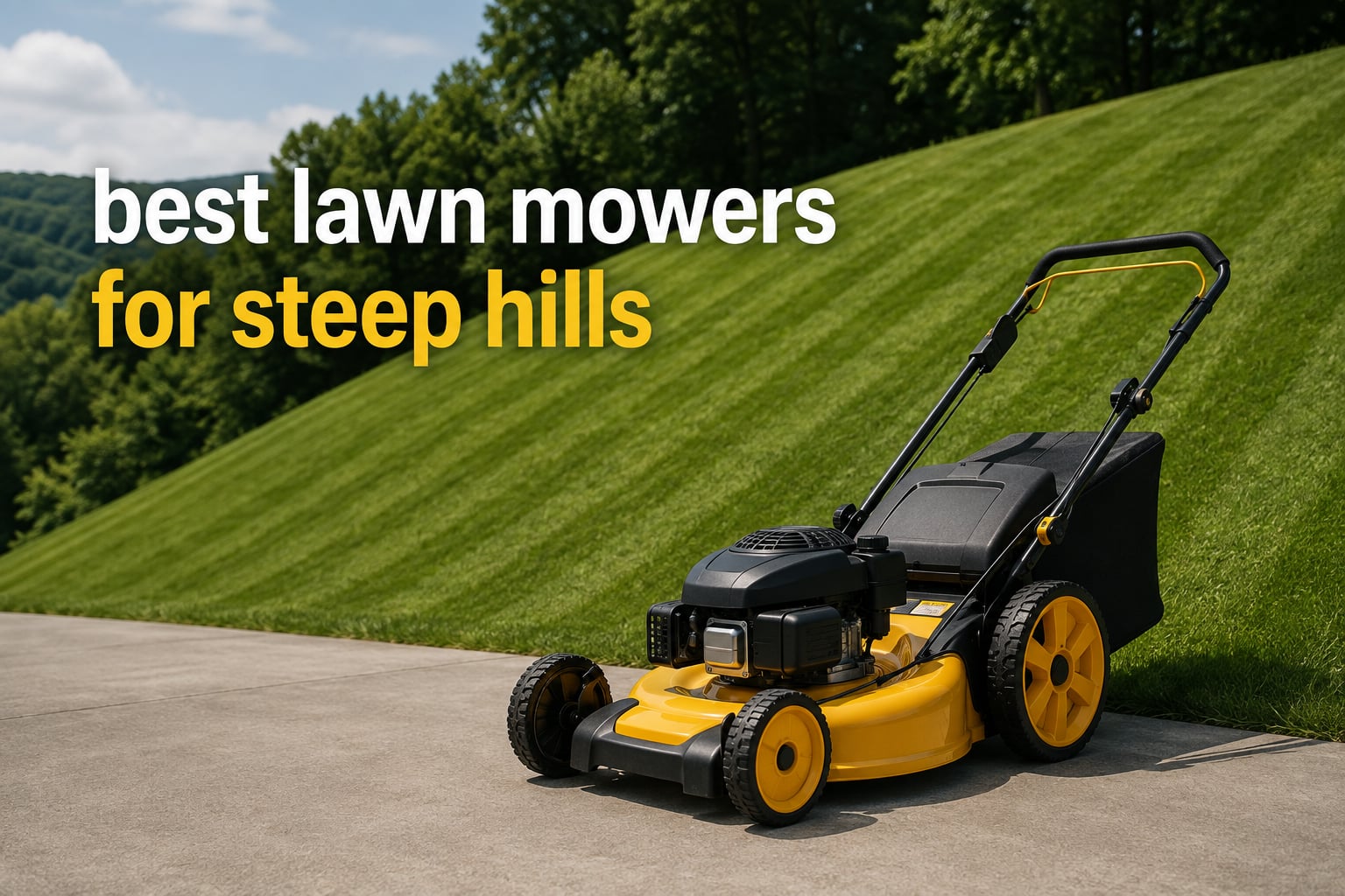 best lawn mowers for steep hills