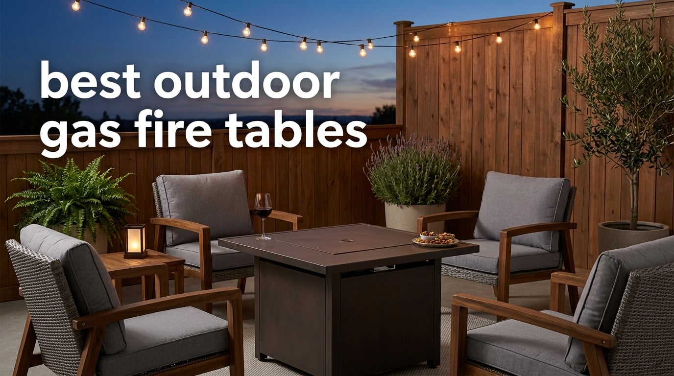 best outdoor gas fire tables