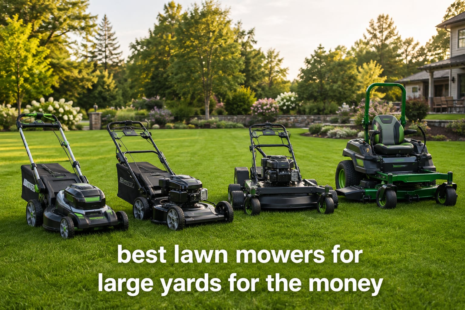 best lawn mowers for large yards for the money