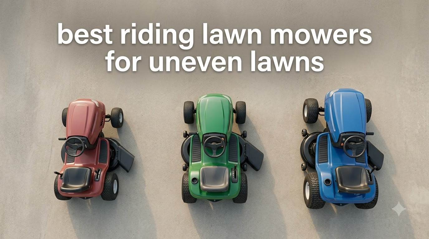 best riding lawn mowers for uneven lawns