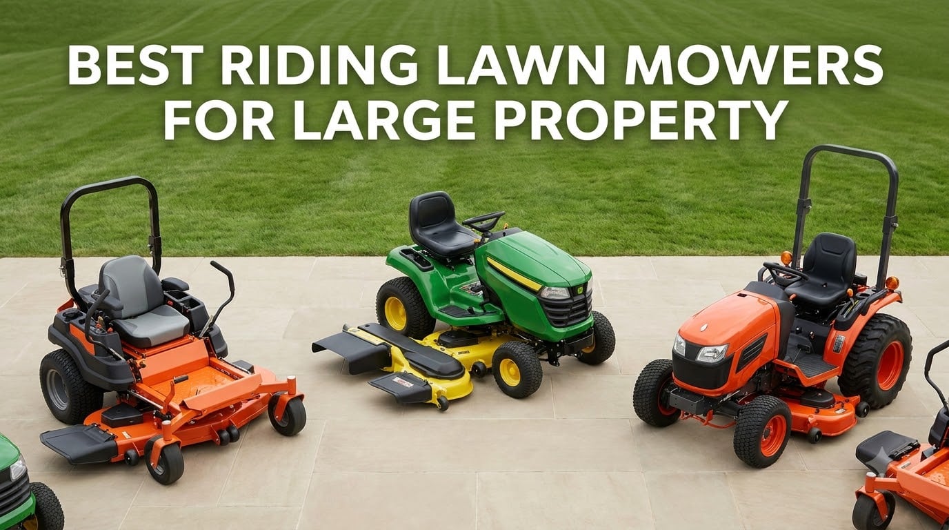 best riding lawn mowers for large property