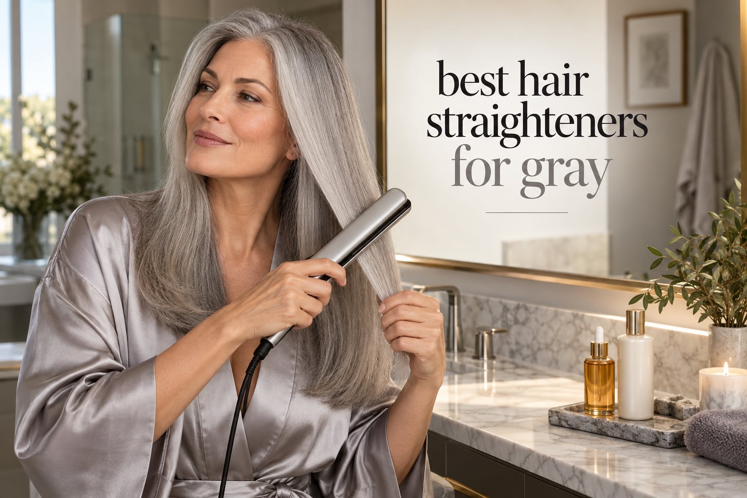 best hair straighteners for gray